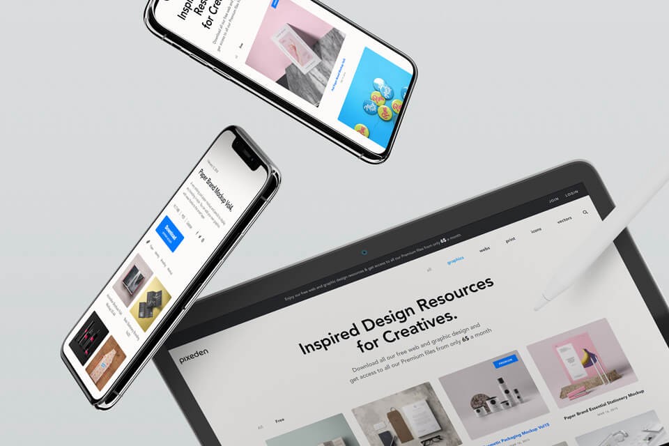 Apple devices mockups to showcase your design of a website or an app. 20 Best Free Ipad Mockups And Templates Psd Sketch In 2019 By Trista Liu Prototypr