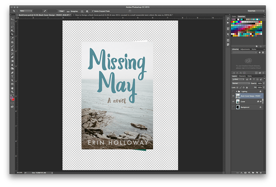 Open up the mockup in photoshop · step 3. How To Make A Book Mockup Finicky Fox Design