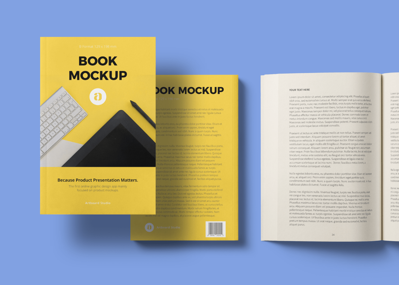JPG All mockups 4069 · popular · free ; Book Mockup Scene B Format