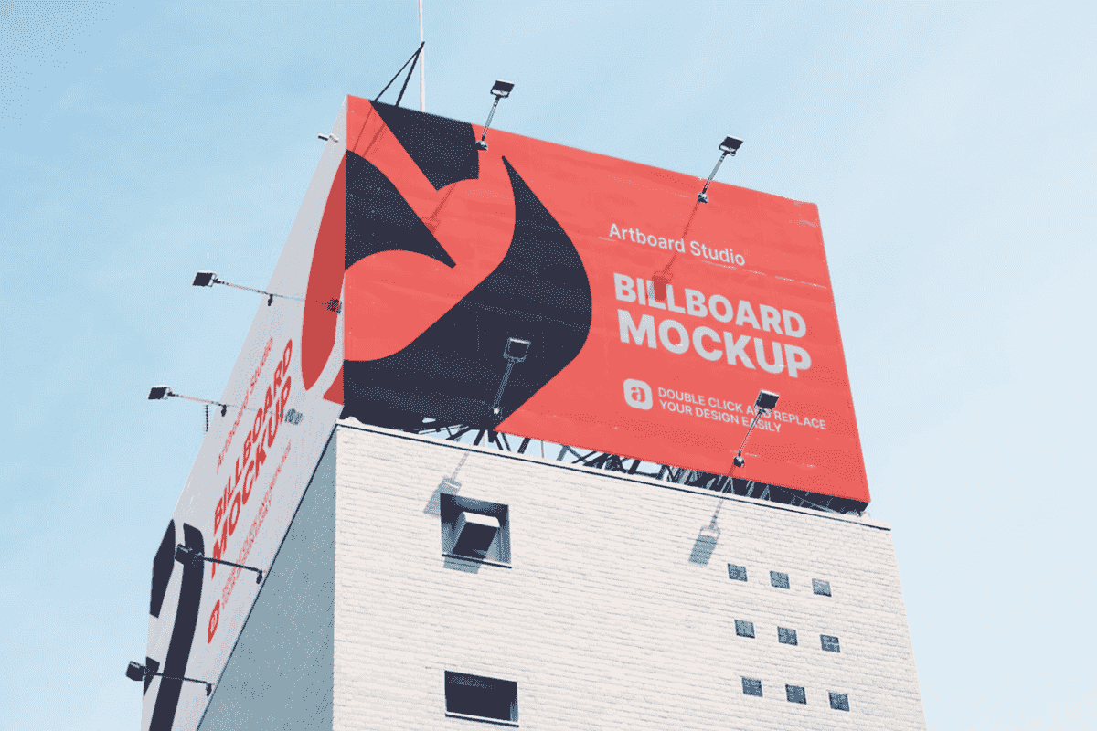 Have you ever checked out times square? Free Outdoor Billboard Mockup Template