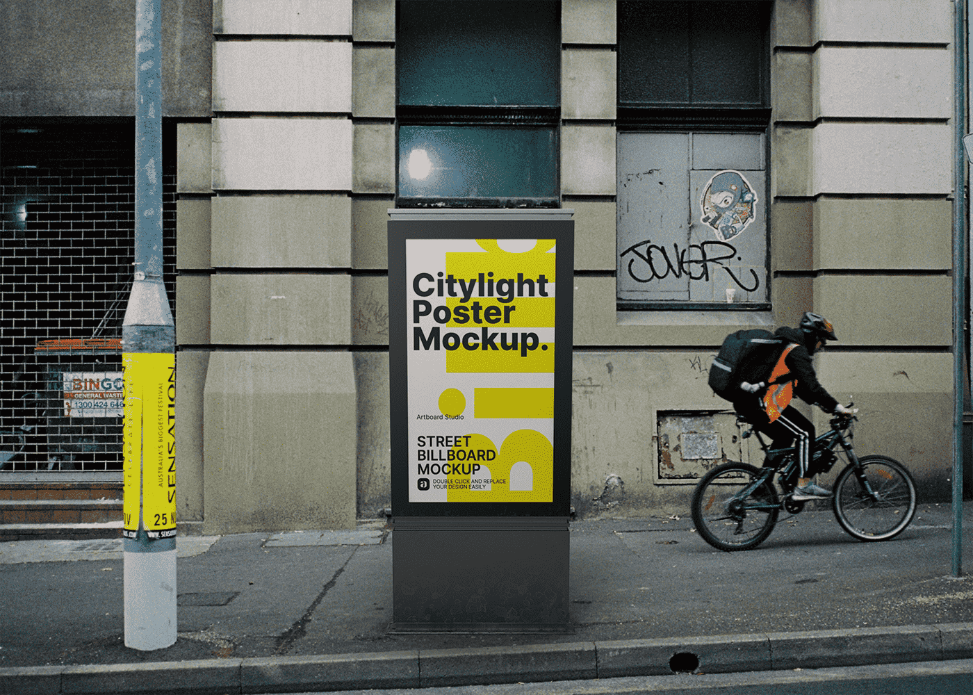 Picture Use our free mockup generator to create product mockups online. Clp Outdoor Billboard Mockup