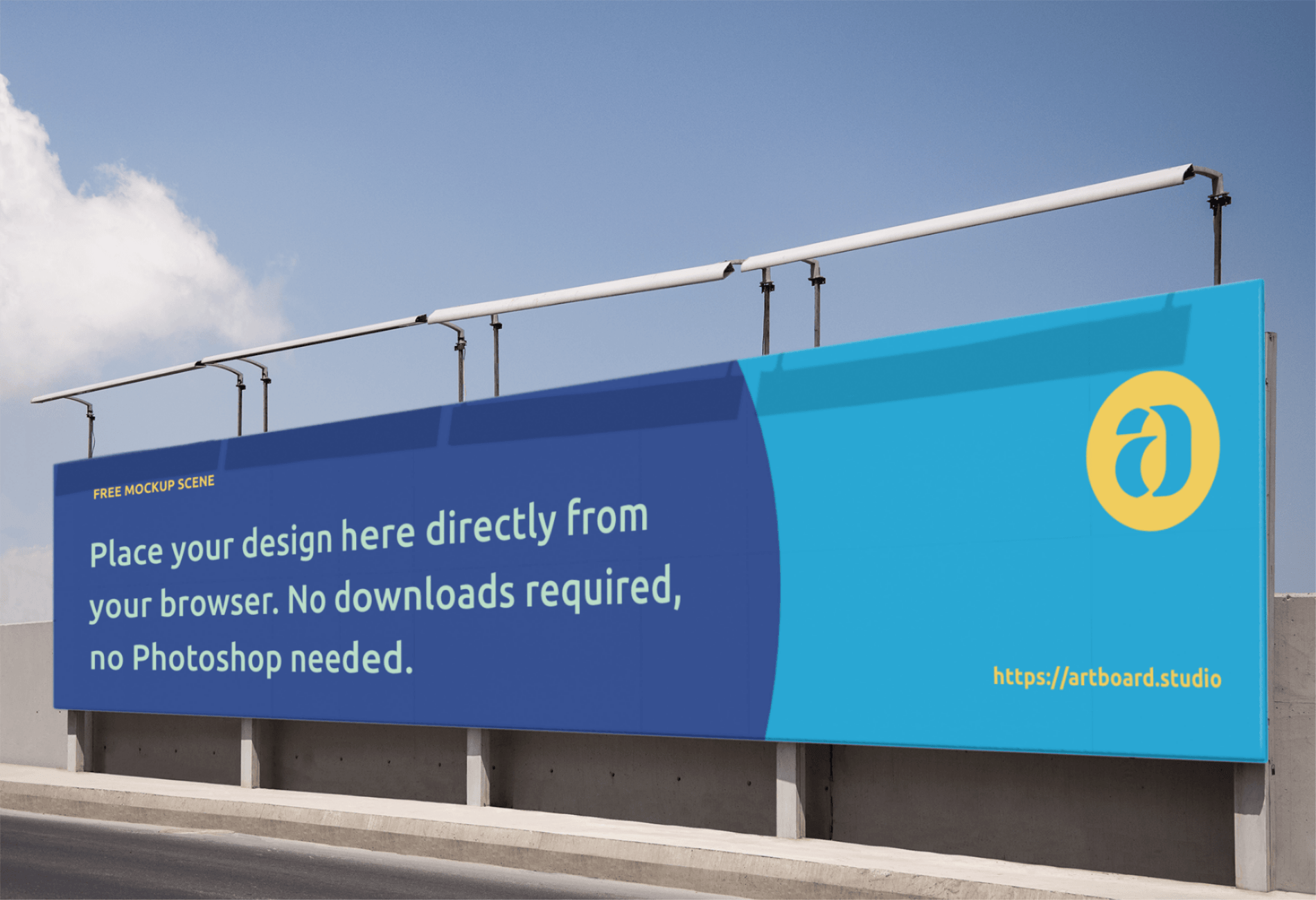 Creative cloud express makes it fun and easy to customize. Outdoor Billboard Mockup