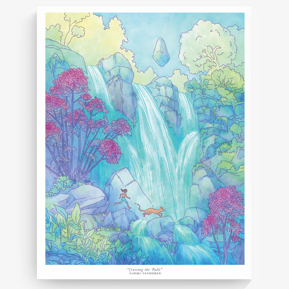 I am working on my own website, & make / print my own work. Crossing The Falls Art Print Naomi Vandoren