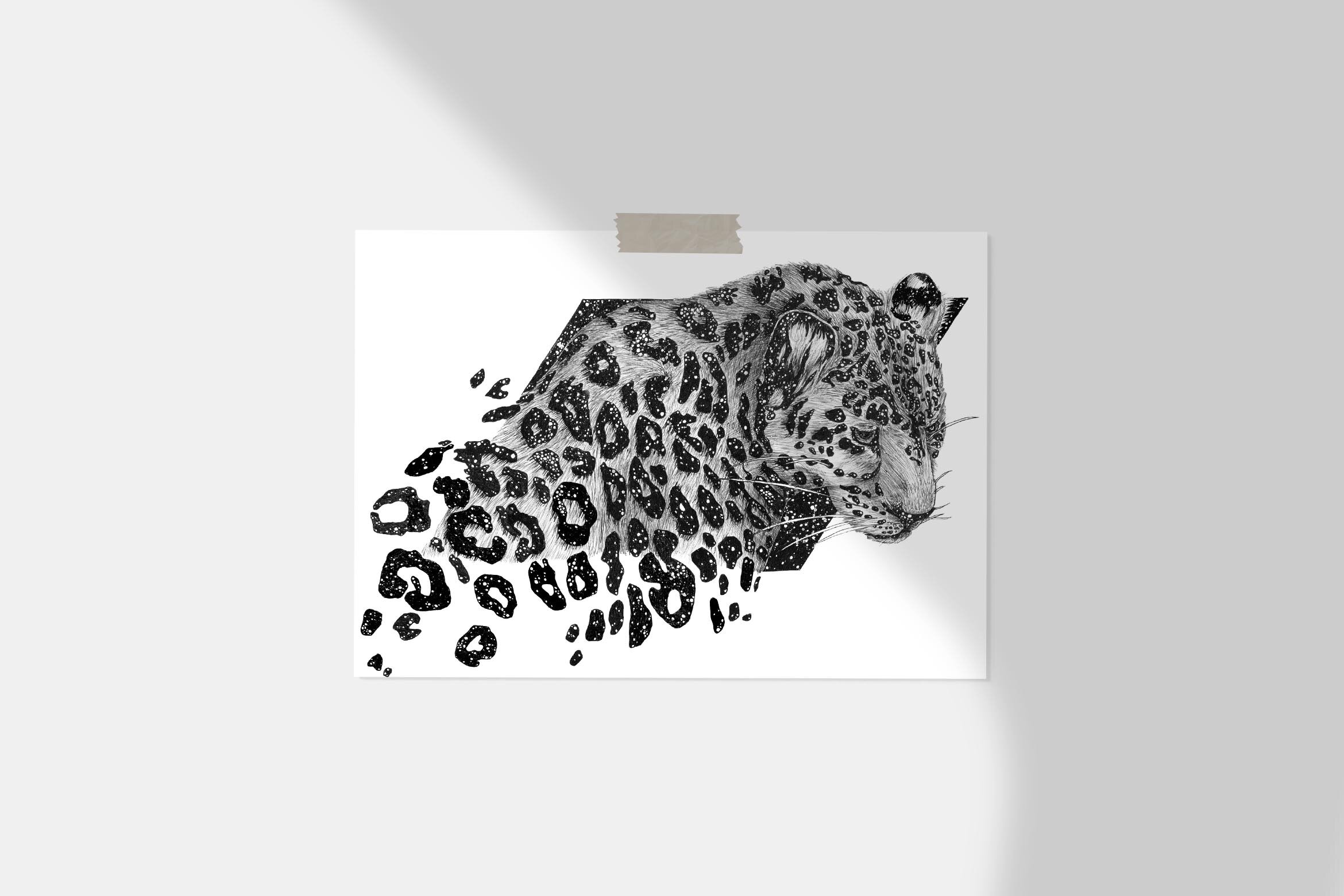 If you have a graphics project and you’re trying to come in under budget, you might search for free clip art online. Cosmic Leopard Fine Art Print Ecmazur