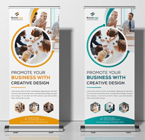 47+ Download Roller Banner Mockup Free&nbsp;PSD