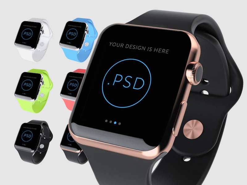 18+ Download Apple Watch Face Mockup PSD