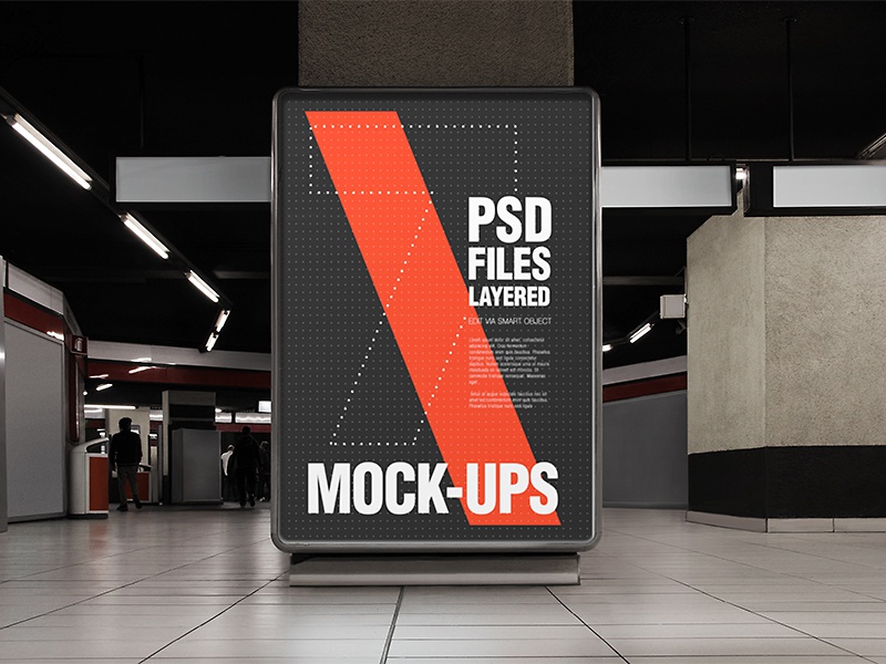 46+ Download Underground Billboard Mockup Free&nbsp;PSD