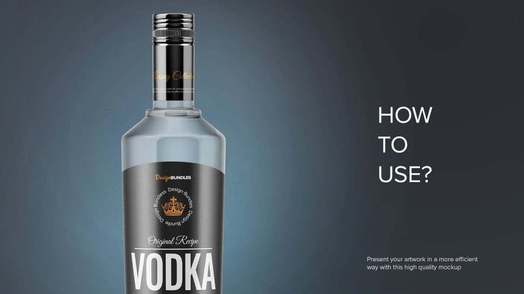 11+ Download Vodka Bottle Mockup Free&nbsp;PSD