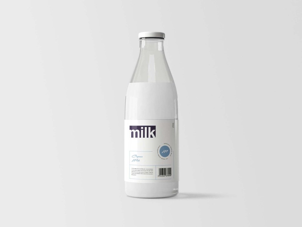 28+ Download Milk Bottle Mockup Free PSD