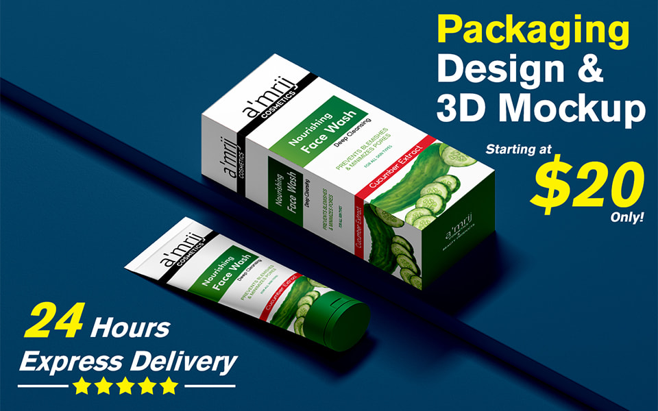 22+ Download Packaging Design And 3D Mockup Using Adobe Illustrator 2020 PSD