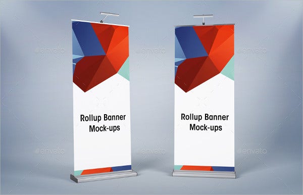29+ Download Rollup Banner Mockup Free Psd PSD