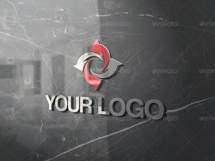 48+ Download 3D Wall Logo Mockup App&nbsp;PSD