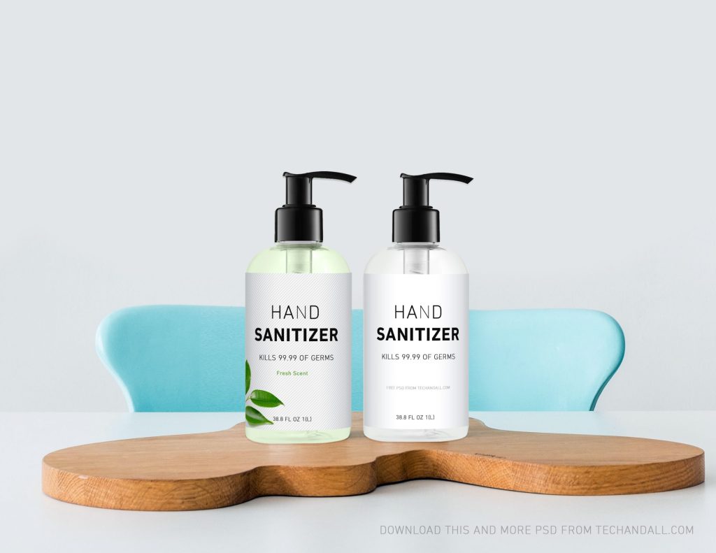45+ Download Sanitizer Bottle Mockup Free PSD